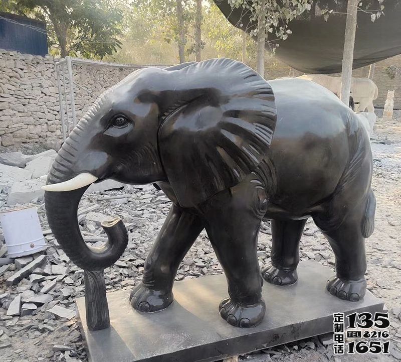 公園景區(qū)玻璃鋼仿銅大象雕塑 公園景區(qū)玻璃鋼仿銅大象雕塑